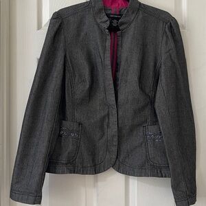 Calvin Klein Jeans Gray Herringbone Jacket